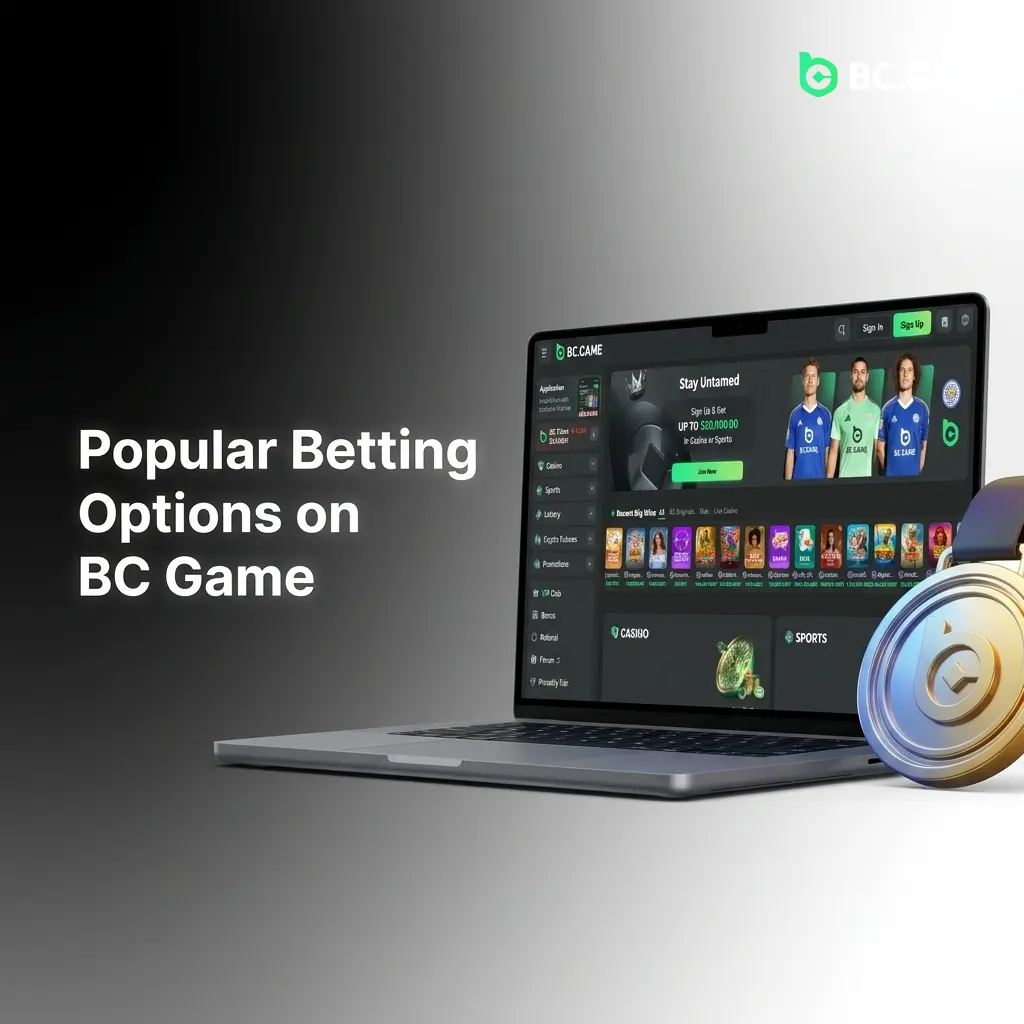 BC Game betting options including live betting, pre-game lines, and multi live for cricket, football, and esports in India